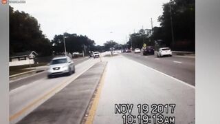 Highway Police Officer On Duty Experiences Shock Of His Life When Plane Crashes