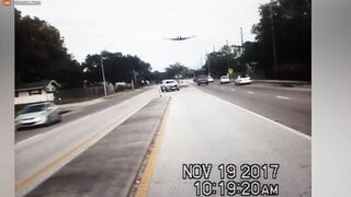 Highway Police Officer On Duty Experiences Shock Of His Life When Plane Crashes