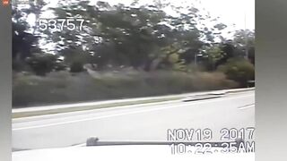Highway Police Officer On Duty Experiences Shock Of His Life When Plane Crashes
