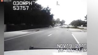 Highway Police Officer On Duty Experiences Shock Of His Life When Plane Crashes