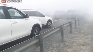Heavy Fog Causes Serious Accident On Dubai Highway