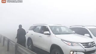 Heavy Fog Causes Serious Accident On Dubai Highway
