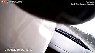Terrifying Moment Driver Is Hit By Another Car While Driving