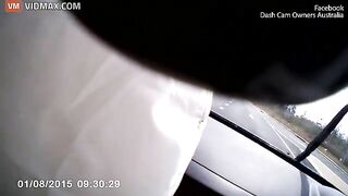 Terrifying Moment Driver Is Hit By Another Car While Driving