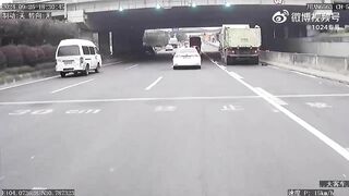 Motorcyclist Hit In The Head By Truck