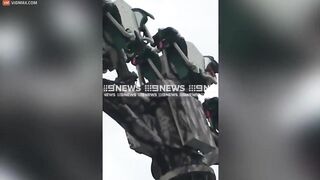 Screaming And Shocked Passengers Get Stuck Upside Down During Rollercoaster Ride In Australia