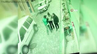 The Unfortunate Woman Was Trapped Between Sliding Vehicles