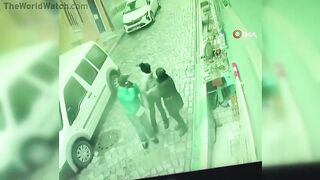 The Unfortunate Woman Was Trapped Between Sliding Vehicles