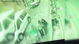 The Unfortunate Woman Was Trapped Between Sliding Vehicles