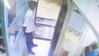 Thief Falls While Trying To Steal Woman's Necklace
