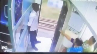 Thief Falls While Trying To Steal Woman's Necklace