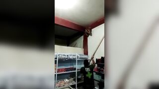 Thief Stuck In Wall And Beaten With Sticks Like A Piñata