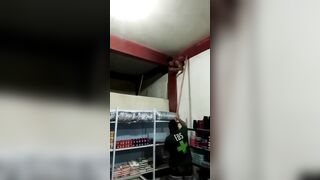 Thief Stuck In Wall And Beaten With Sticks Like A Piñata