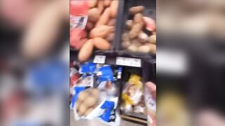 TikToker Sprays Toxic Pesticide On Produce In Supermarket