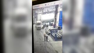 Trucks Decide To Take Revenge For Working Too Hard