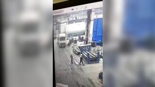 Trucks Decide To Take Revenge For Working Too Hard
