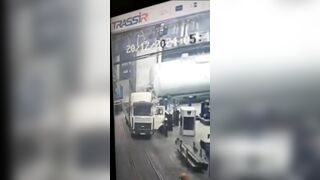 Trucks Decide To Take Revenge For Working Too Hard
