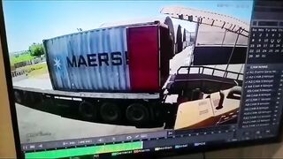 Truck Driver Plays Prank On Forklift Driver