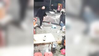 Uber Eats Driver Arrives To Pick Up Next Order