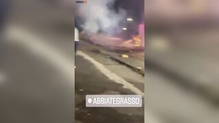 Watch As Depraved Immigrants Attack Firefighters With Fireworks