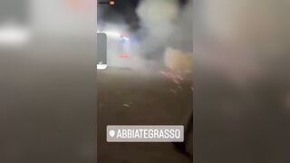 Watch As Depraved Immigrants Attack Firefighters With Fireworks