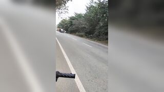 Attempt To Lift The Front Wheel Resulting In A Head-on Collision