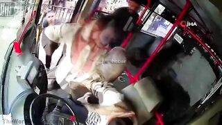 Woman Beats Husband And Bus Driver