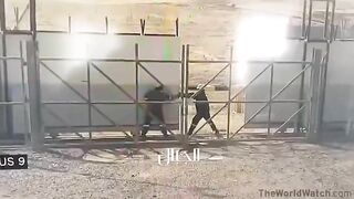 The Worker Was Completely Crushed To Death By The Falling Gate.
