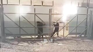 The Worker Was Completely Crushed To Death By The Falling Gate.