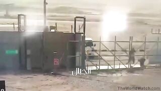 The Worker Was Completely Crushed To Death By The Falling Gate.