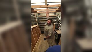 Test The Beam By Jumping Up And Grabbing It