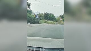 The Cyclist Was Not Paying Attention And Hit The Oncoming Vehicle