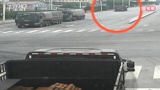 Driver Finally Fell Asleep After Crashing Into Tanker Truck