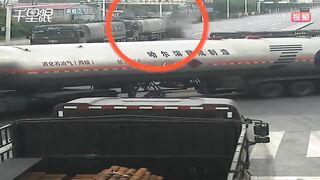 Driver Finally Fell Asleep After Crashing Into Tanker Truck