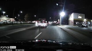 The Idiot In The Truck Didn't Check His Blind Spot.