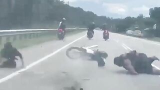 FatBoyScoop Fell Off His Motorcycle