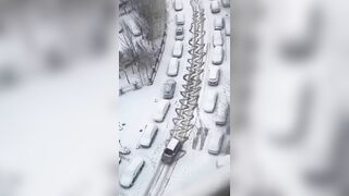 First Snow With Summer Tires