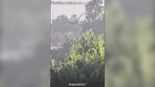 Helicopter Overturns While Fighting Forest Fire