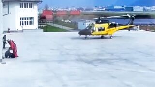 Helicopter Crashed During Takeoff
