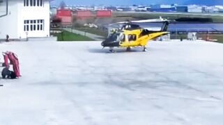 Helicopter Crashed During Takeoff