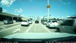 Horrifying Moment A Semi-trailer Truck Veers Off An Overpass