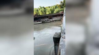 Houseboat Destroyed After Hitting Bridge