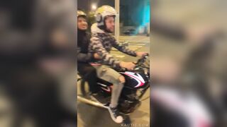 The Fool Hit The Pillar While Doing A Wheelie