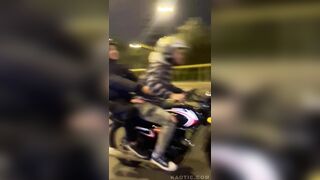The Fool Hit The Pillar While Doing A Wheelie