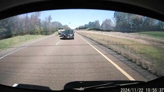 The Impatient Toyota Tried To Overtake The Chevrolet From The Right As It Merged