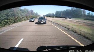 The Impatient Toyota Tried To Overtake The Chevrolet From The Right As It Merged