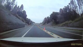 Idiot Driver In Japan Crashes Car On Highway
