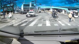Japanese Police Car Accident