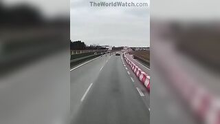 LEFT LANE CLOSED