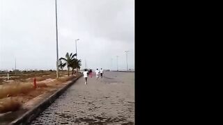 Loser Crashes Rental Sports Car In Drag Race